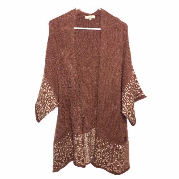 Easel Los Angeles Fuzzy Open Cardigan Size S/M - Picture 1 of 6